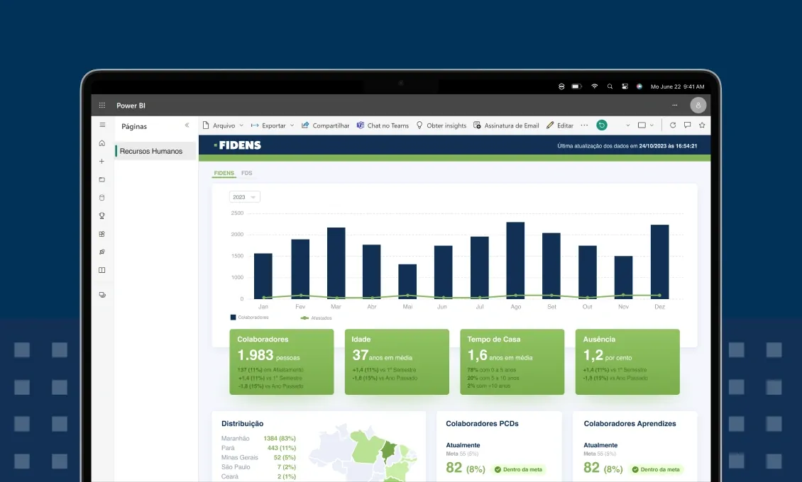 Fidens HR Dashboard — UX/UI case study cover